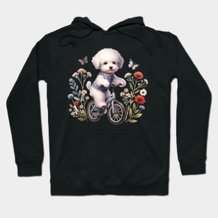 Cute Bedlington Terrier Biking Hoodie